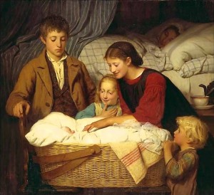 Visiting the newborn